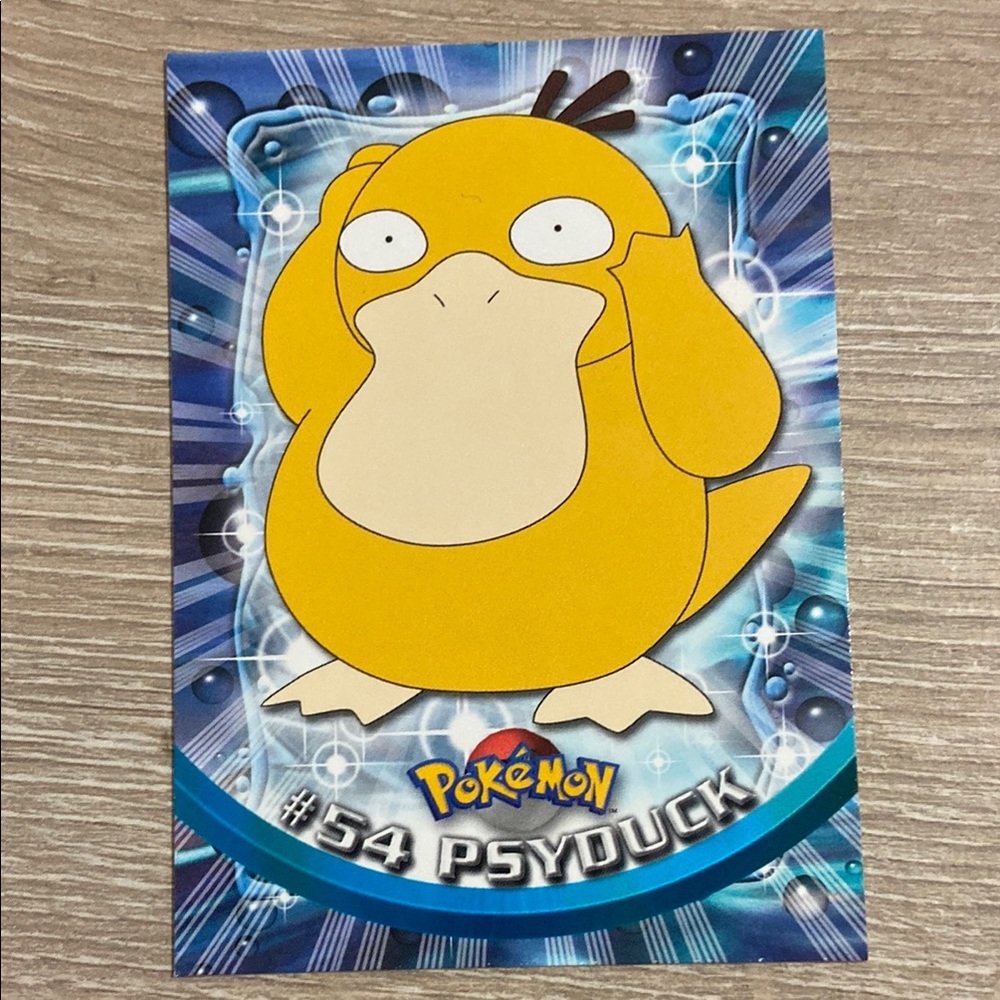 Psyduck #54 Pokemon Topps TV Animation Series 1 Non-Holo 1st Print